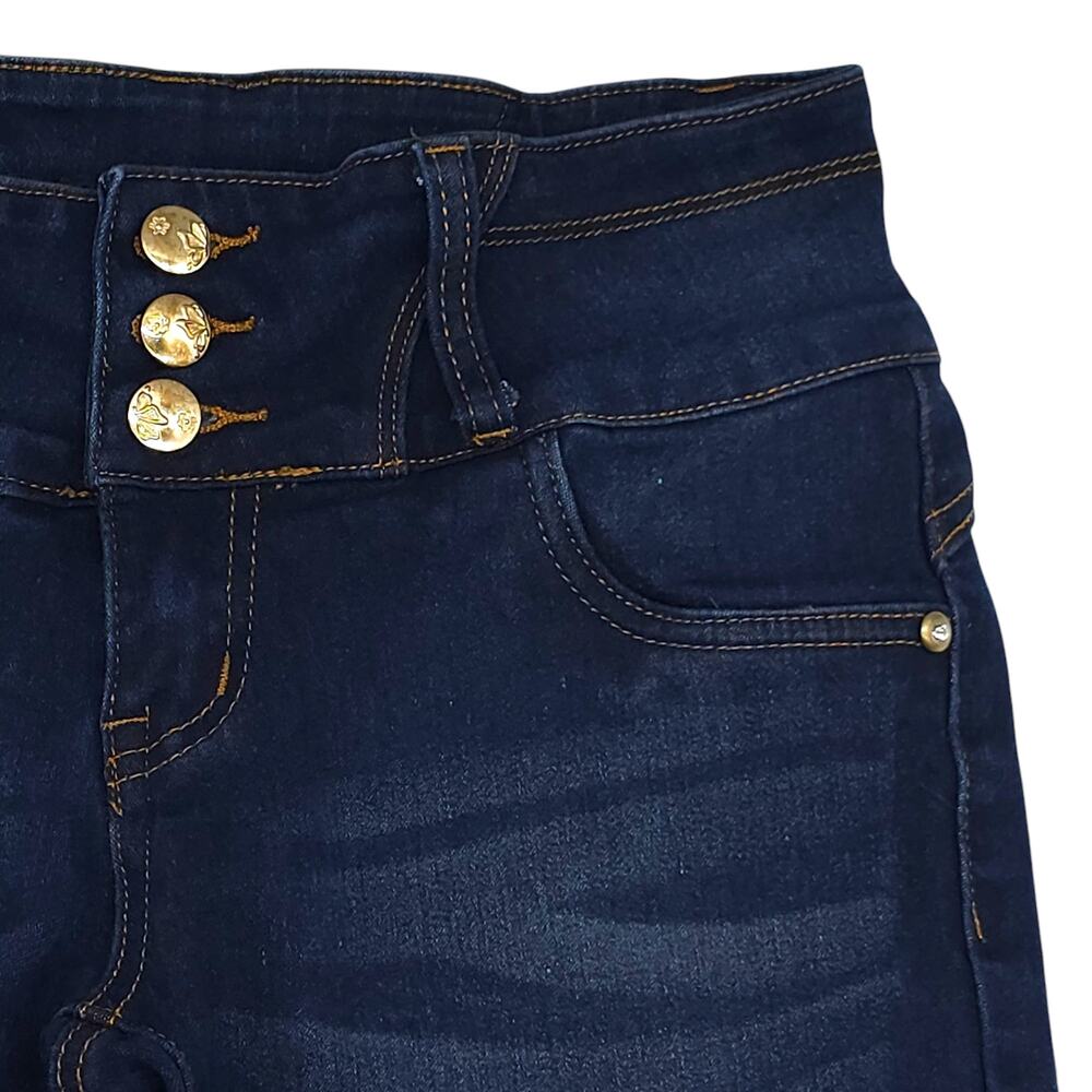 BELLA Jeans Womens 3 Blue Skinny Ankle Jeggings Low Rise Medium Wash Denim - Picture 4 of 12